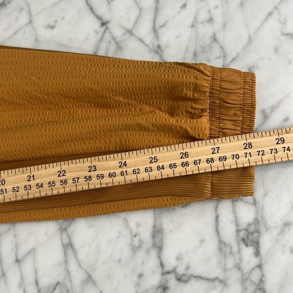 Athleta Textured Brooklyn Jogger Pants Women's Yellow Pull On Activewear Sz 0 - Picture 7 of 9